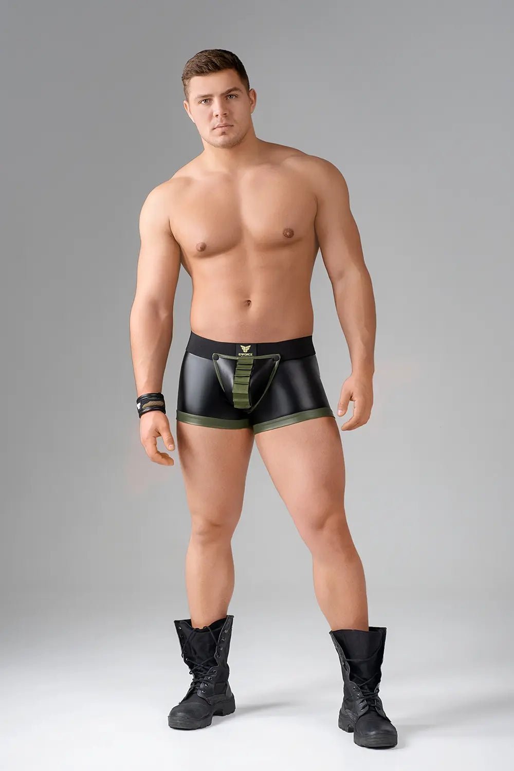 EnForce. Shot Belt Codpiece Trunk shorts. Regular Rear - Maskulo - MTR145-Y1 - Maskulo EU Global Online Store