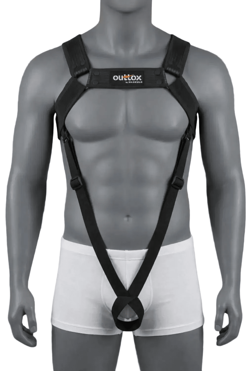 Outtox Body Harness with Snaps. Black - Outtox - XHR120-Y1- Maskulo EU Global Online Store
