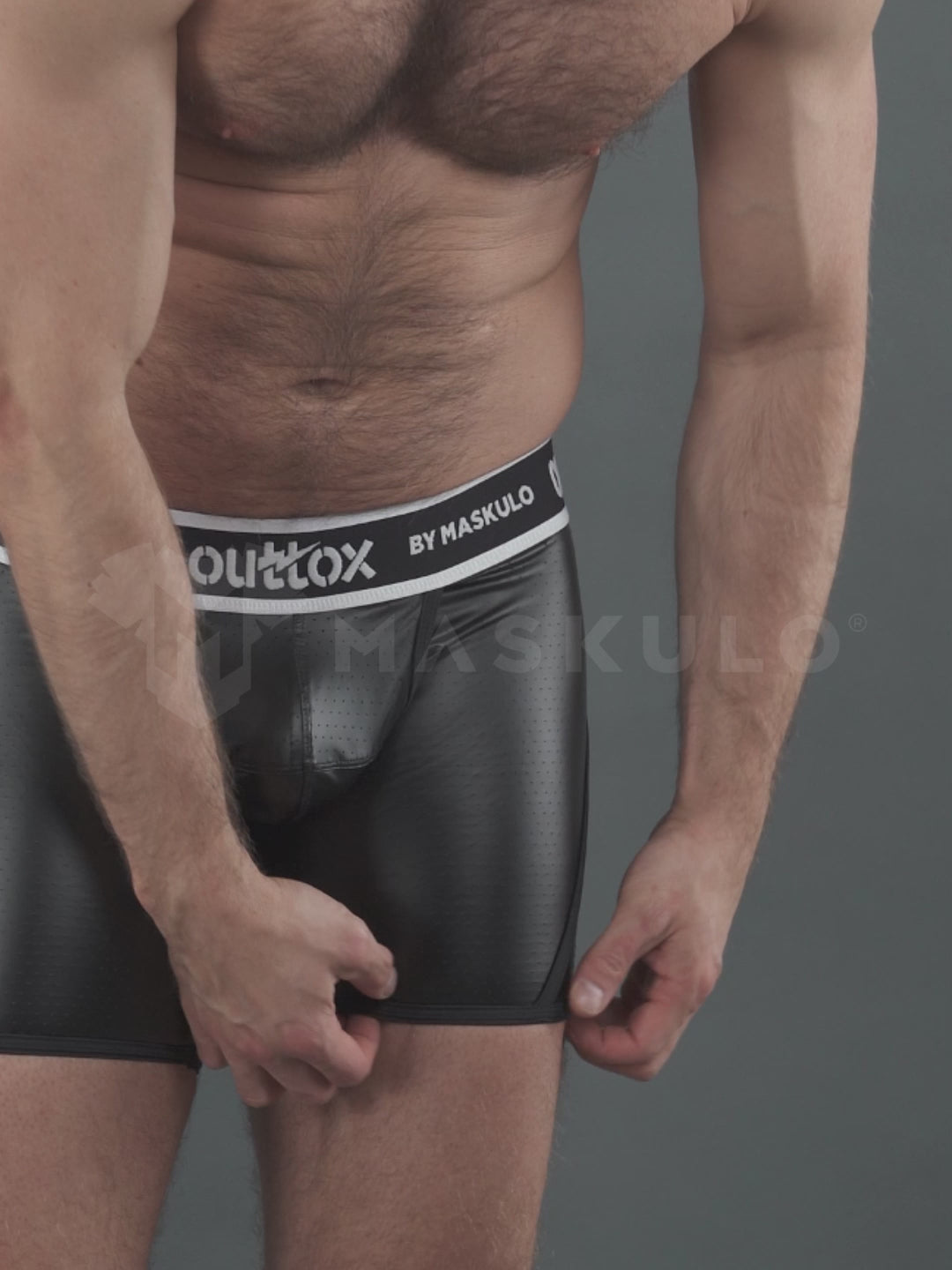 Pantalones cortos traseros envueltos con bragueta a presión