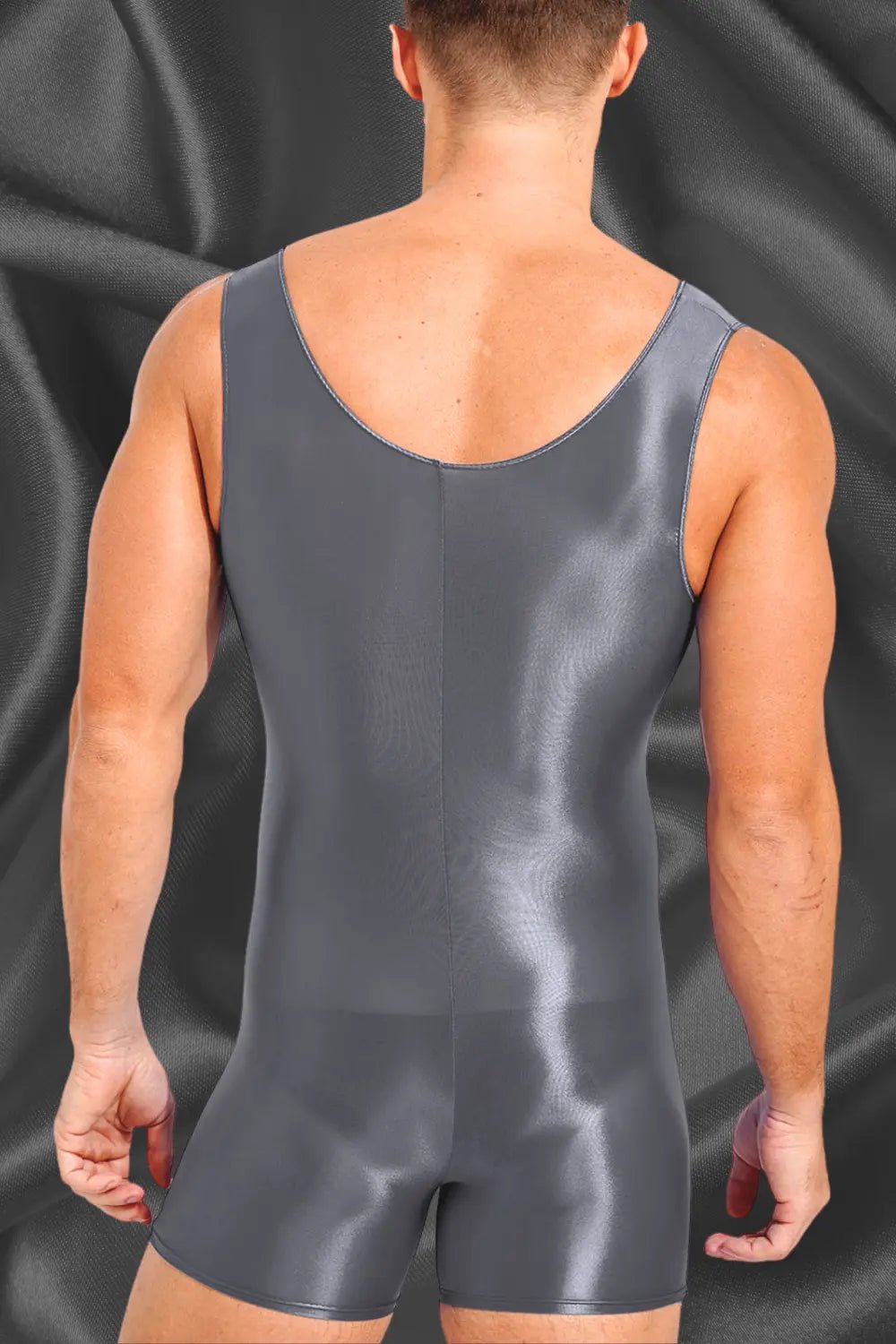 Wayne Ironsilk Tight Wrestling Singlet. Grey - Maskulo - MWS152 - Y3 - Maskulo EU Global Online Store