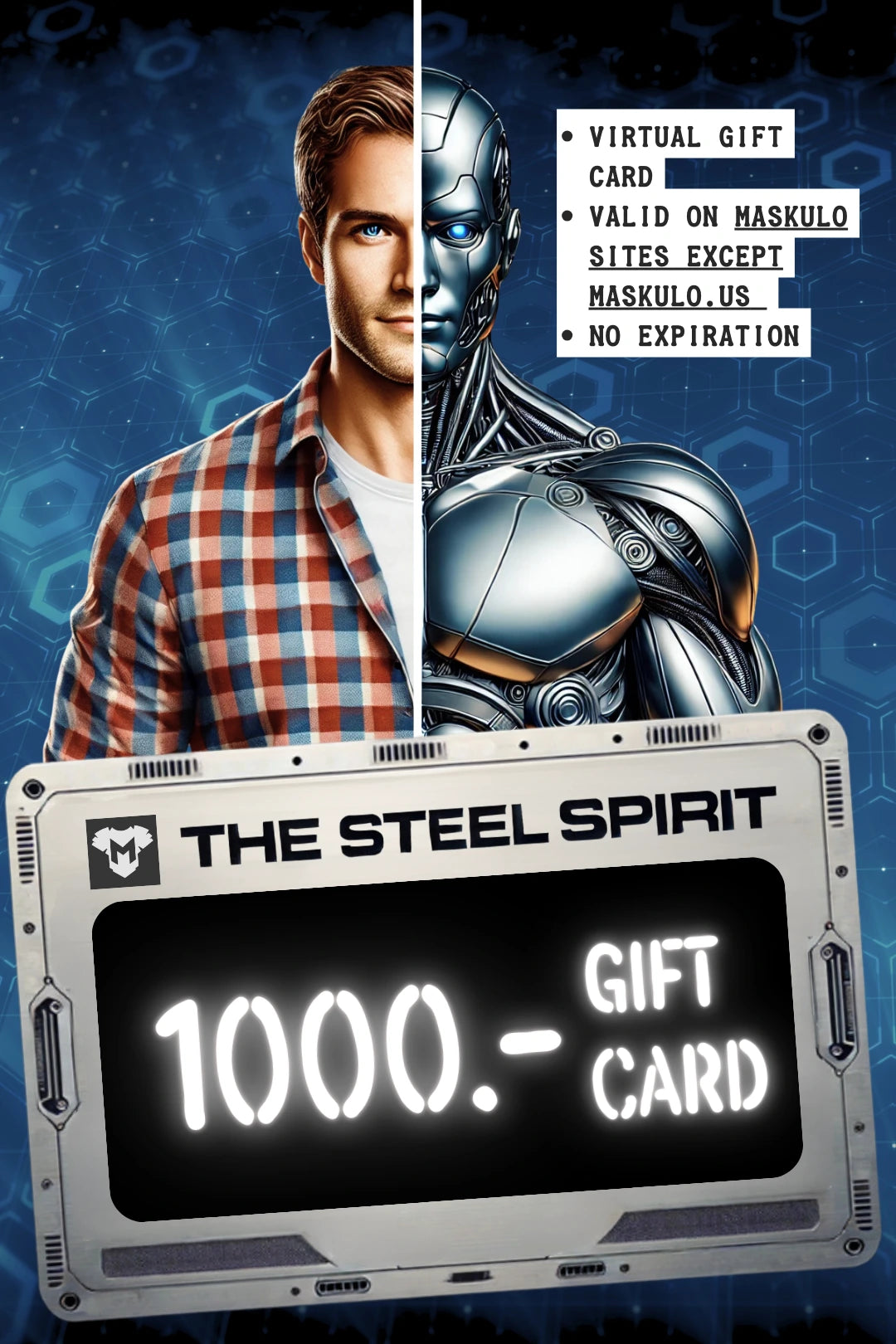 Maskulo Gift Card &quot;The Steel Spirit&quot;