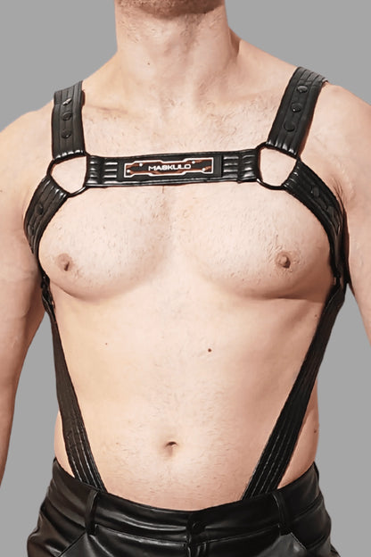 Vance Gridlock. Body Harness of PU Leather