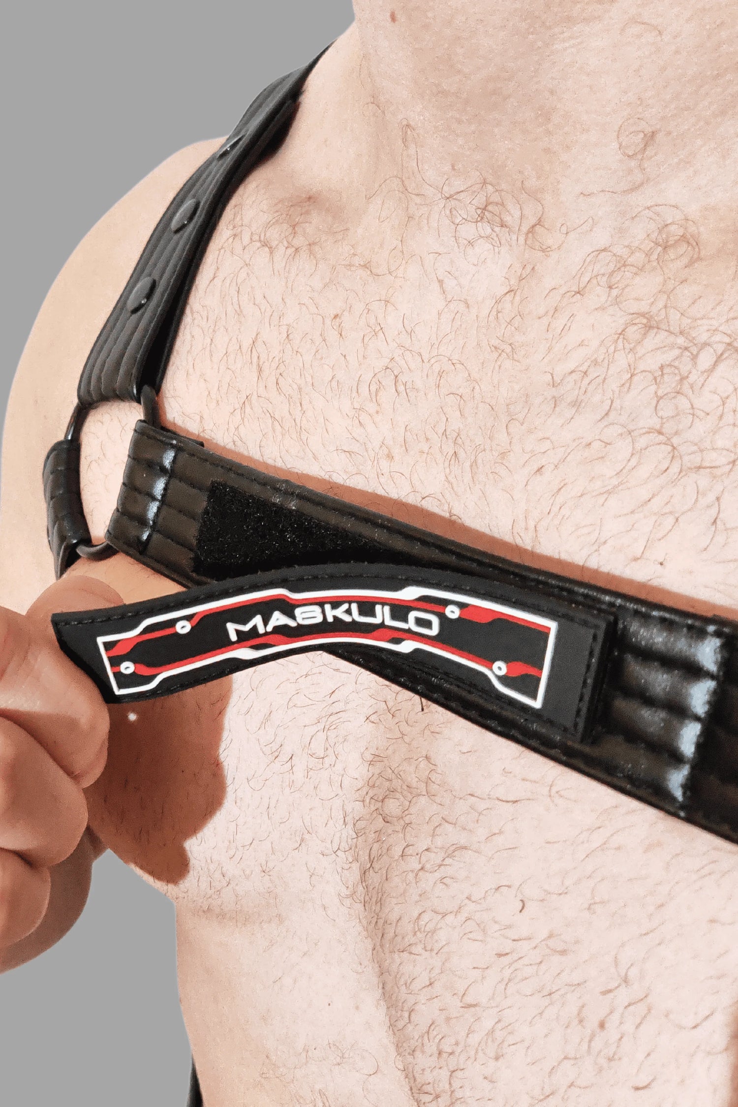 Vance Gridlock. Body Harness of PU Leather