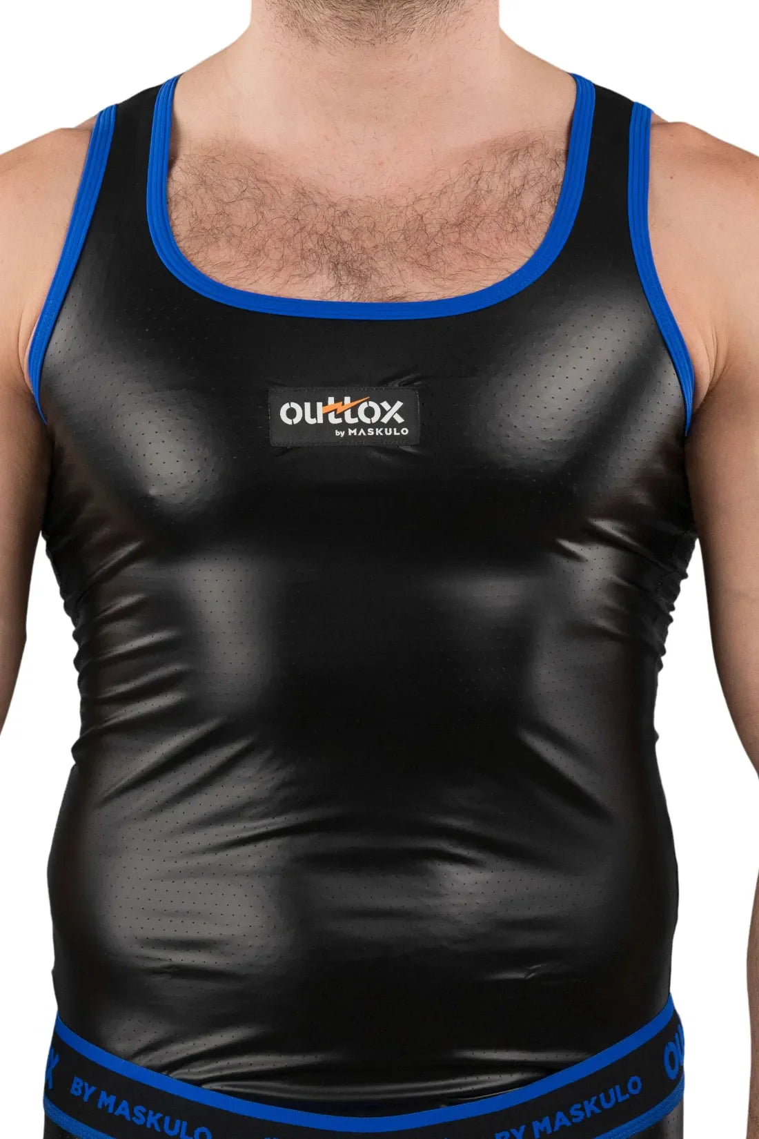 Outtox. Tanktop. Schwarz und Blau