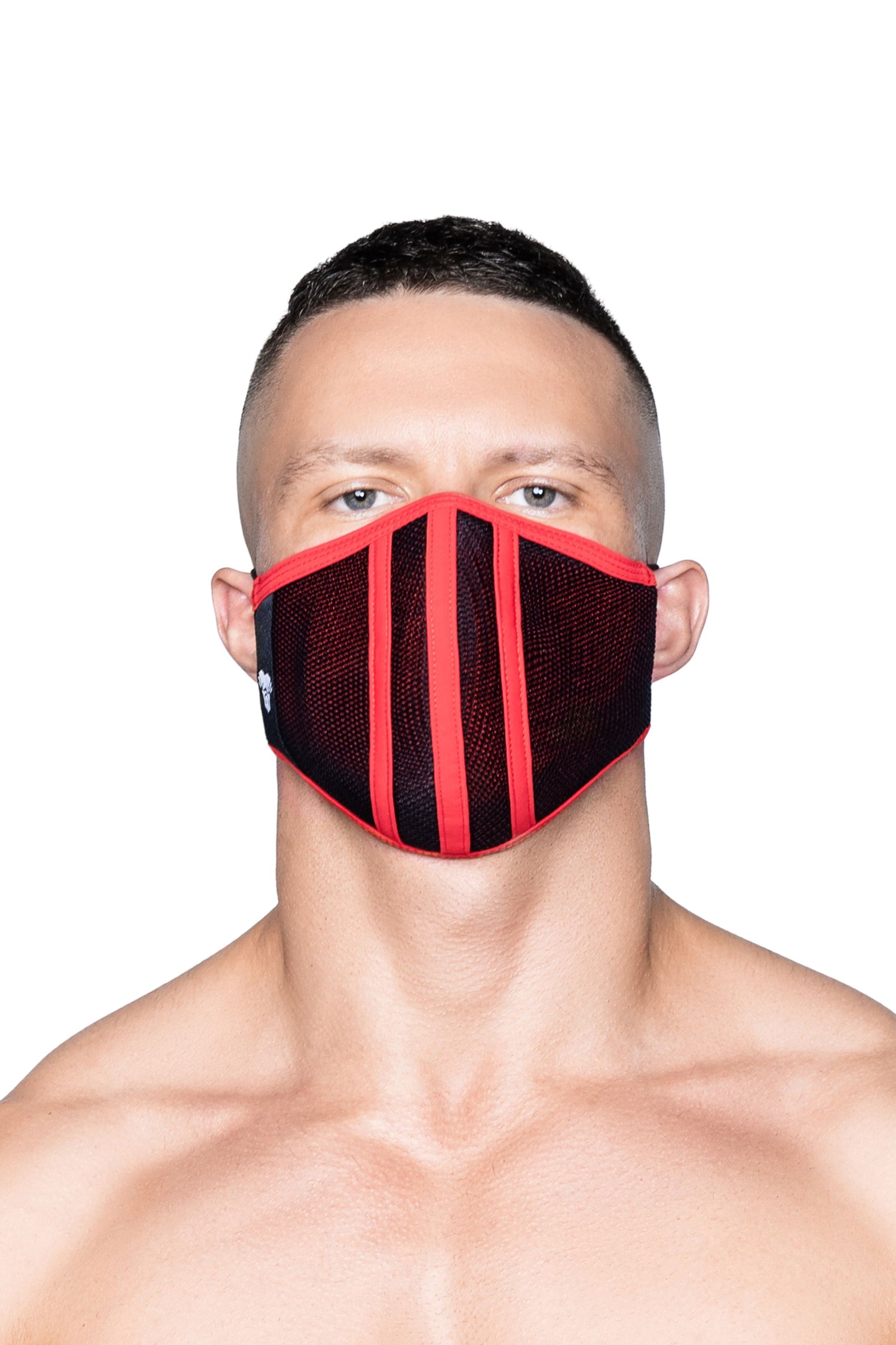 Life 3D Maske. Schwarz+Rot