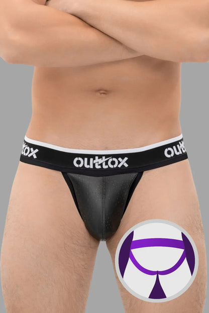 Outtox. Jock with Snap Codpiece. Black