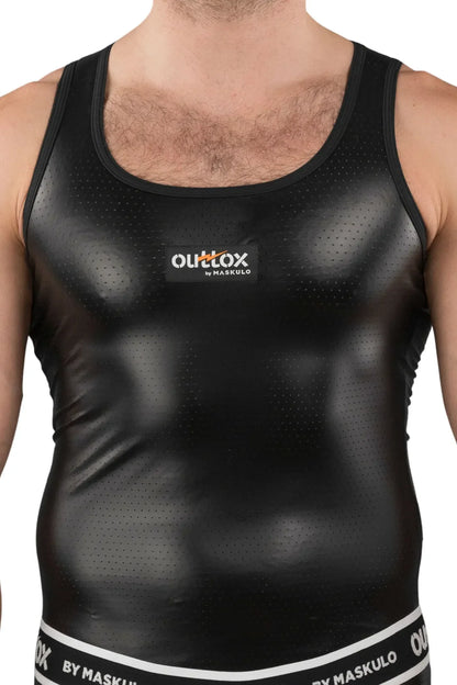 Outtox. Camiseta sin mangas. Negro