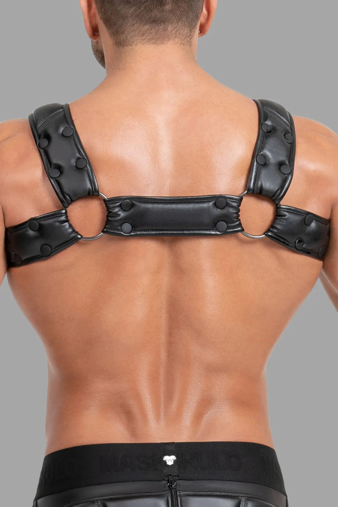 Body Harness mit Push-Up Effekt. Schwarz und Weiß