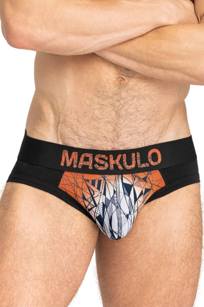 ARMOR Briefs with ART-X effect. Black and Orange