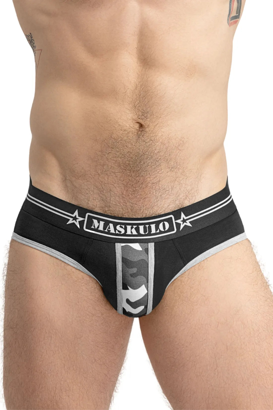 Military Briefs with Lifter. Black and Grey