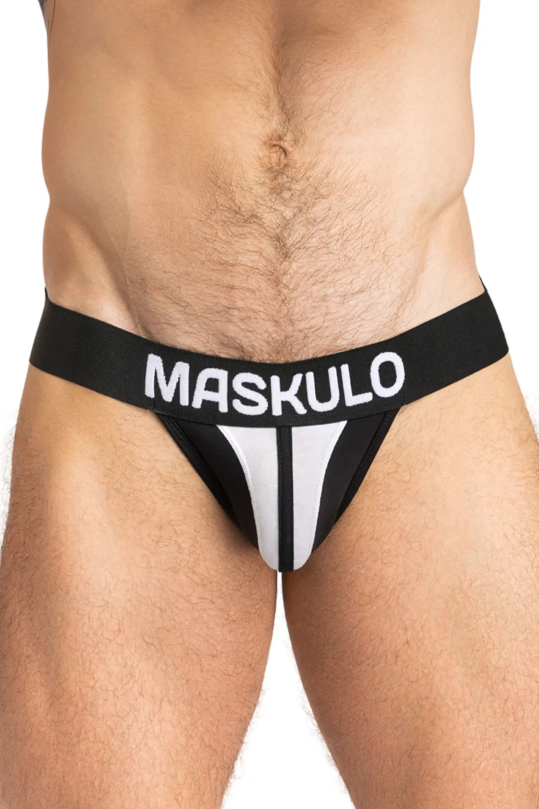 TIGER Jock met POUCH-SNAP. Zwart+Wit