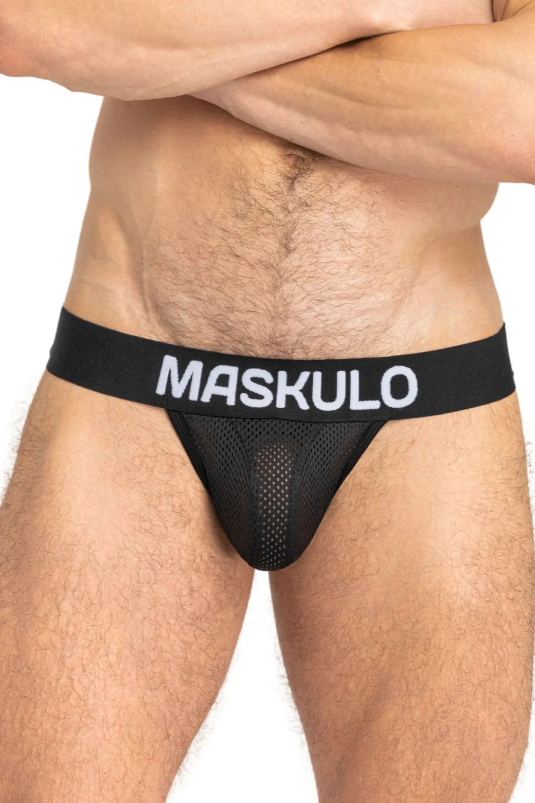 FISHER Jock met mesh en BULGE-IN. Zwart