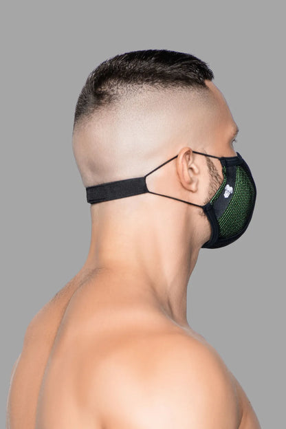 Life 3D Mask. Green and Black