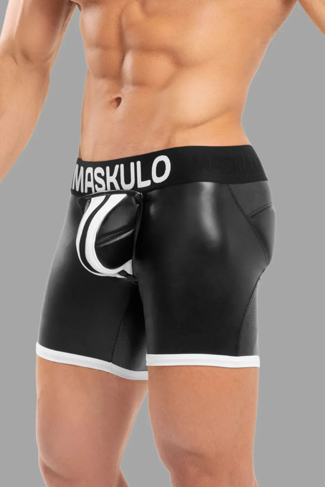 Basic Shorts with Pads. Zippered rear. Black and White