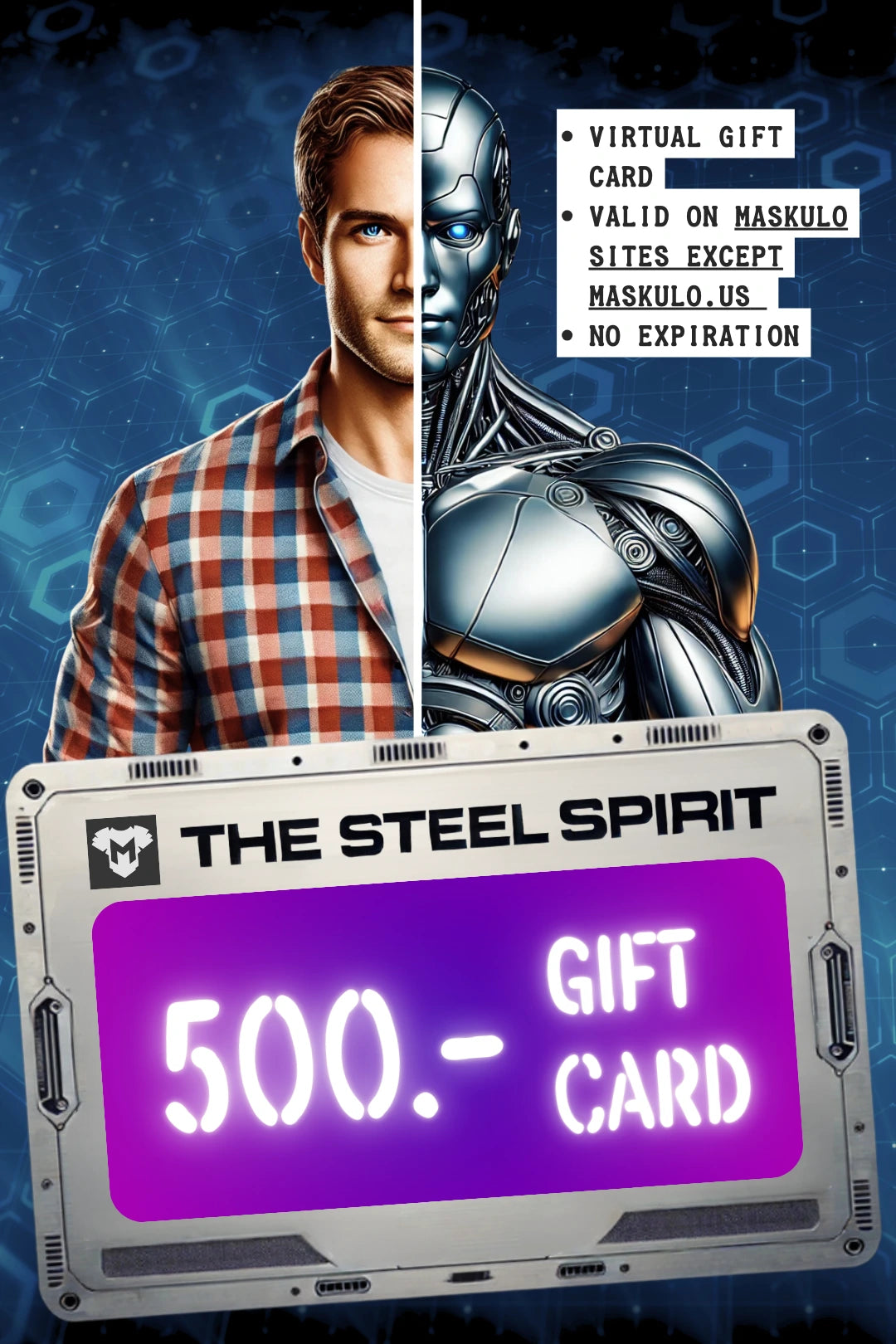 Maskulo Gift Card &quot;The Steel Spirit&quot;