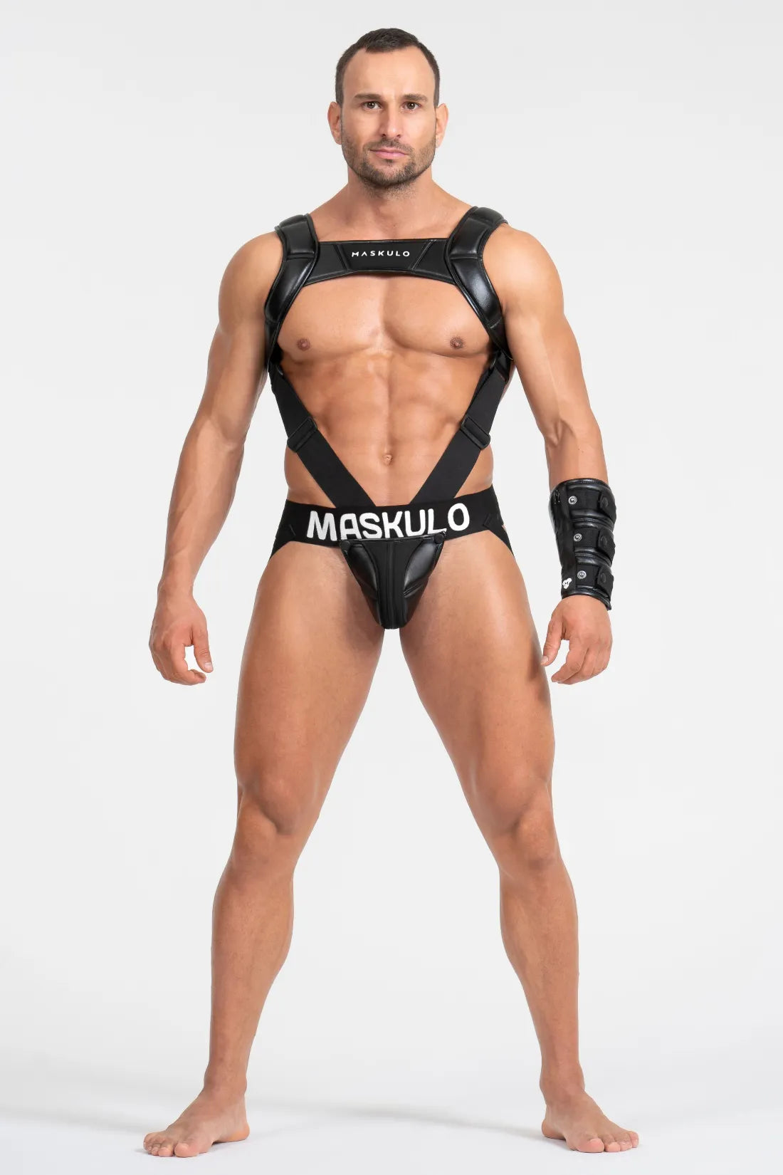 Body Harness mit Push-Up Effekt. Schwarz