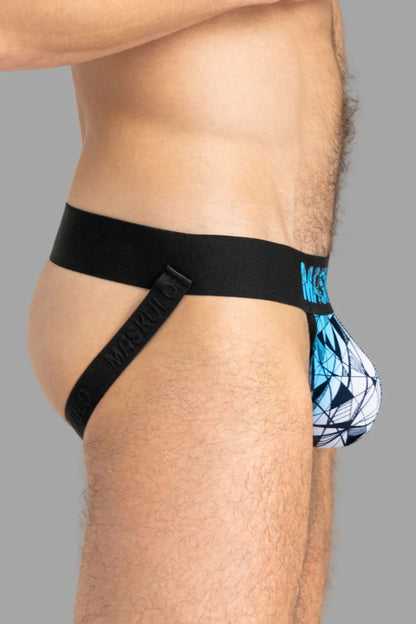 ARMOR Jock met ART-X-effect. Zwart+Blauw