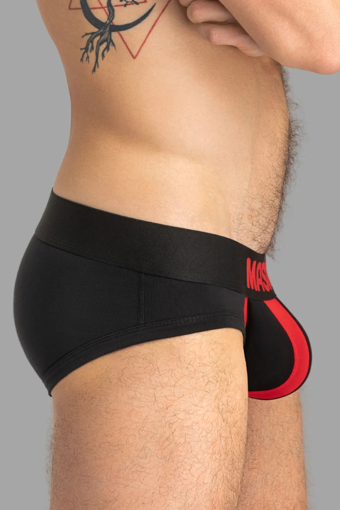 Slip Tiger POUCH-SNAP. Noir et rouge