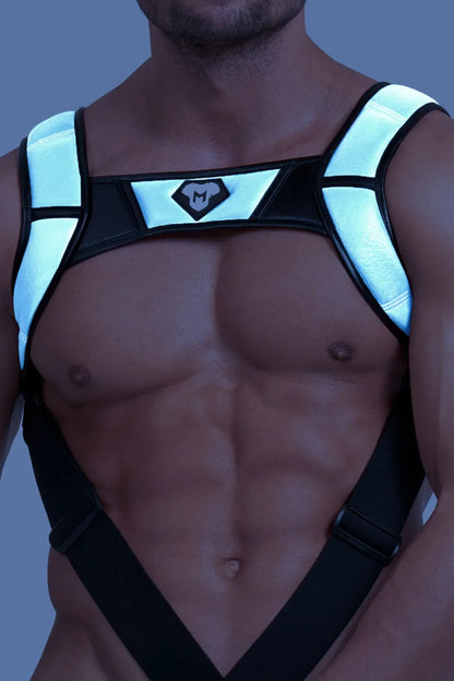 Body Harness with Push-up Effect. Black and Grey &