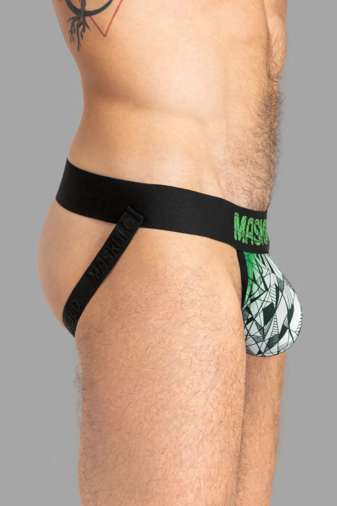 ARMOR Jock met ART-X-effect. Zwart+Groen