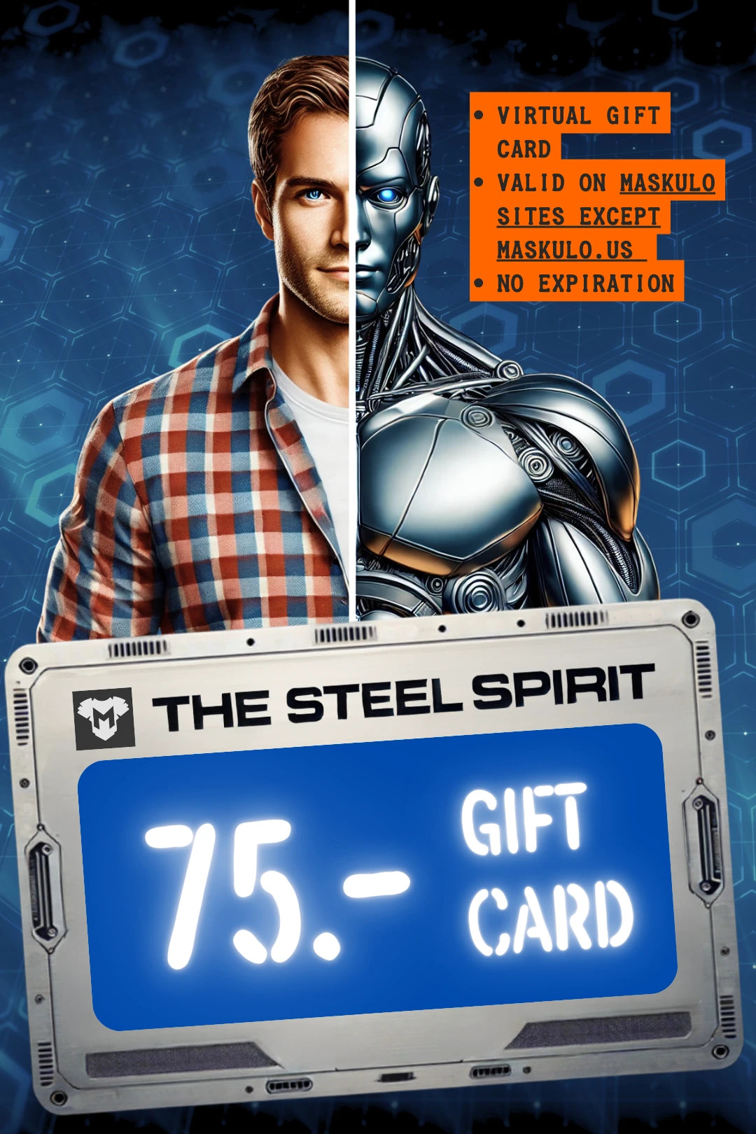 Maskulo Gift Card &quot;The Steel Spirit&quot;