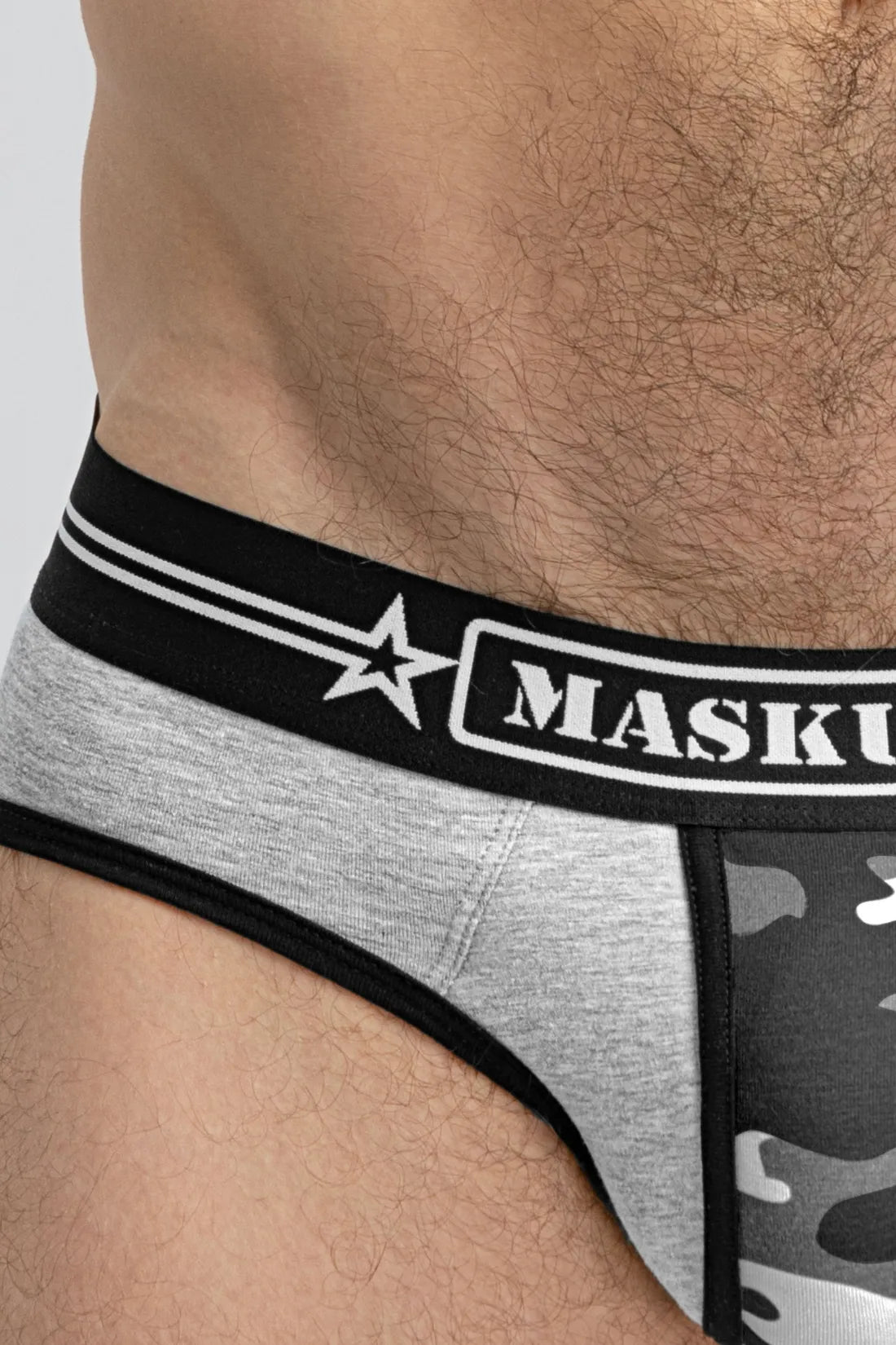 Military Briefs with Lifter. Grey and Black