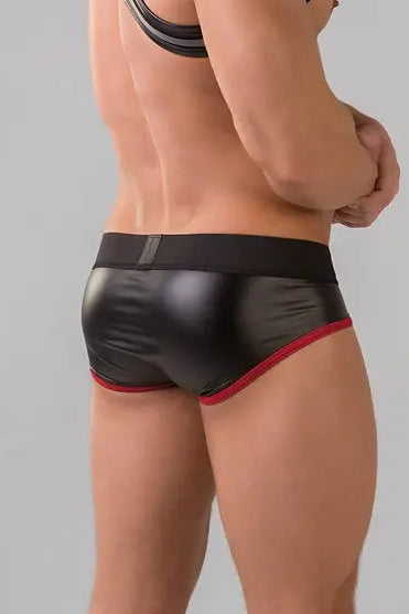 Youngero. Briefs. Mesh Codpiece. Regular Rear. Red