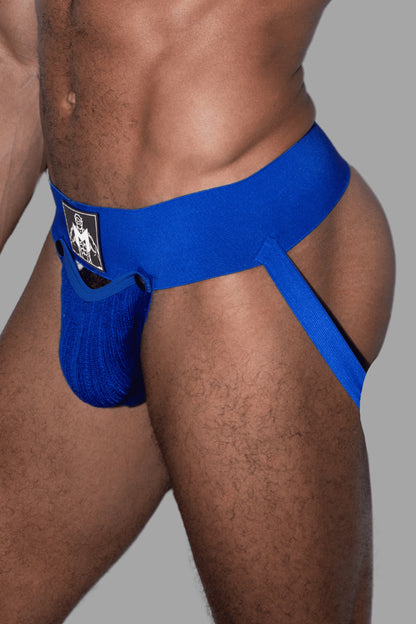 Cork Cyclone. Jockstrap with Removable Pouch. Royal Blue