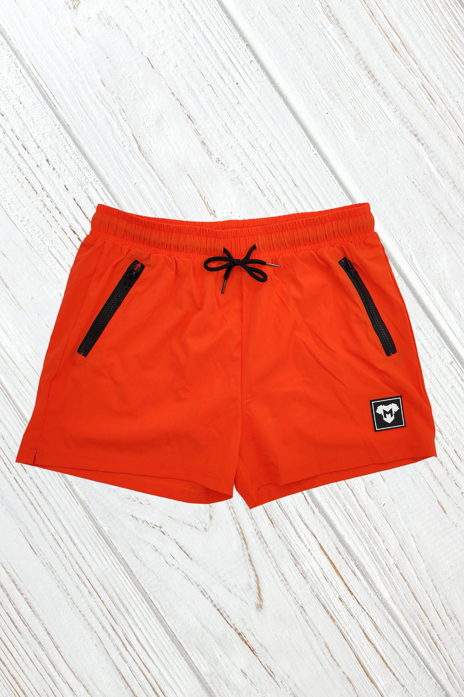 Jedd Synther Soft Shorts with Zip Pockets. Orange