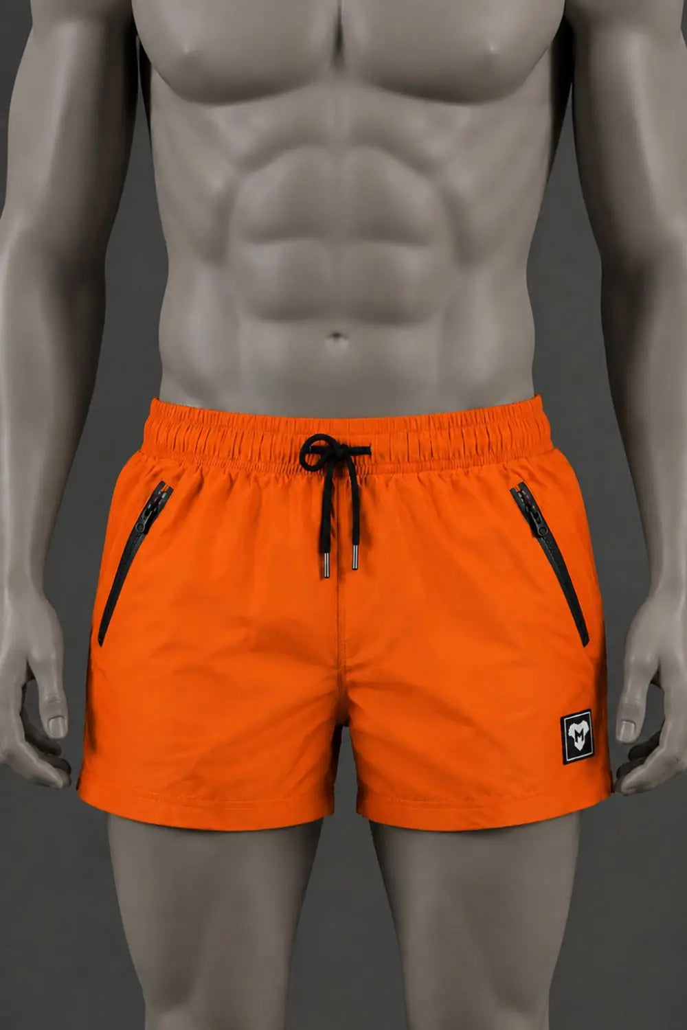 Short Jedd Synther Soft avec poches zippées. Orange