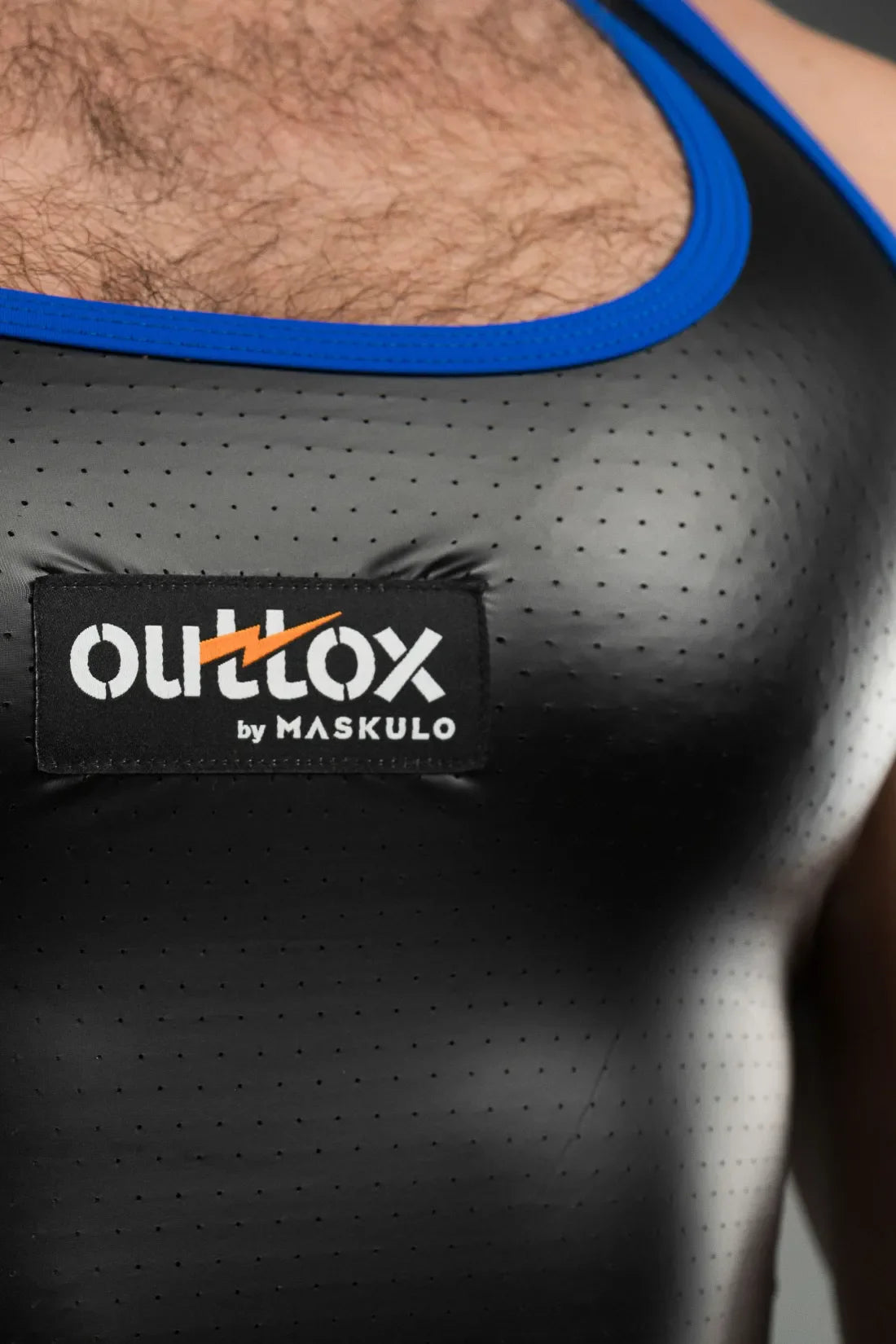 Outtox by Maskulo. Tank top. Black and Blue