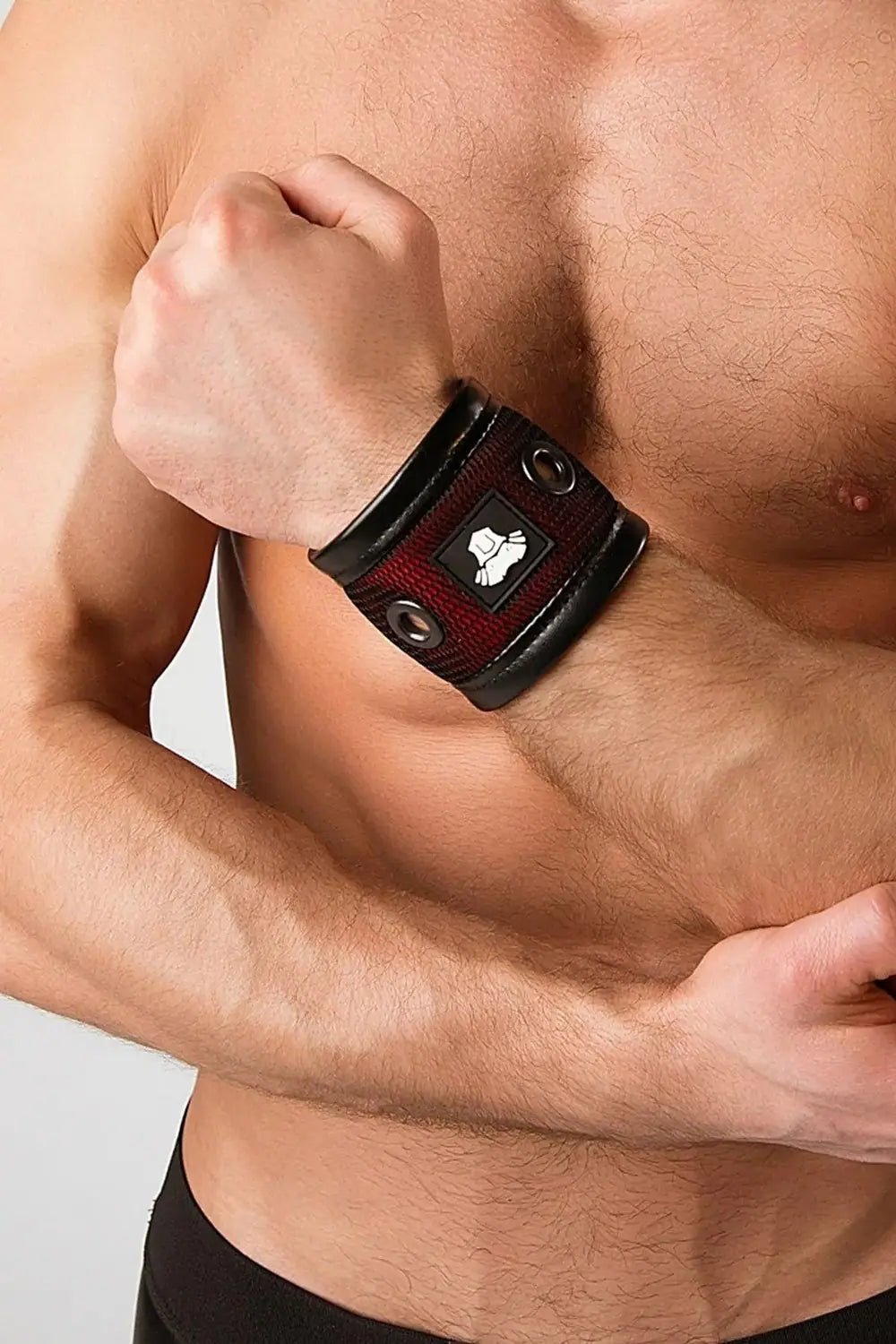 Armored. Color - Under. Mesh wristband. Red - Maskulo - MAC141-Y1 - Maskulo EU Global Online Store