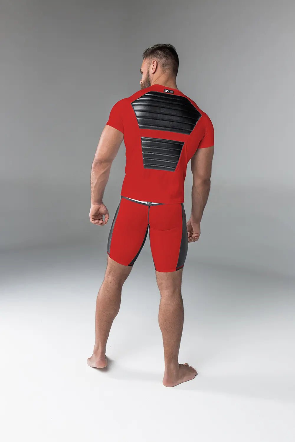 Armored. T-Shirt. Front Pads. Red - Maskulo - MTS116-Y1 - Maskulo EU Global Online Store