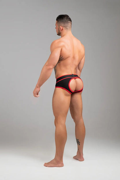 Life. Briefs. Open rear. Cotton. Red - Maskulo - MBR116-Y1 - Maskulo EU Global Online Store