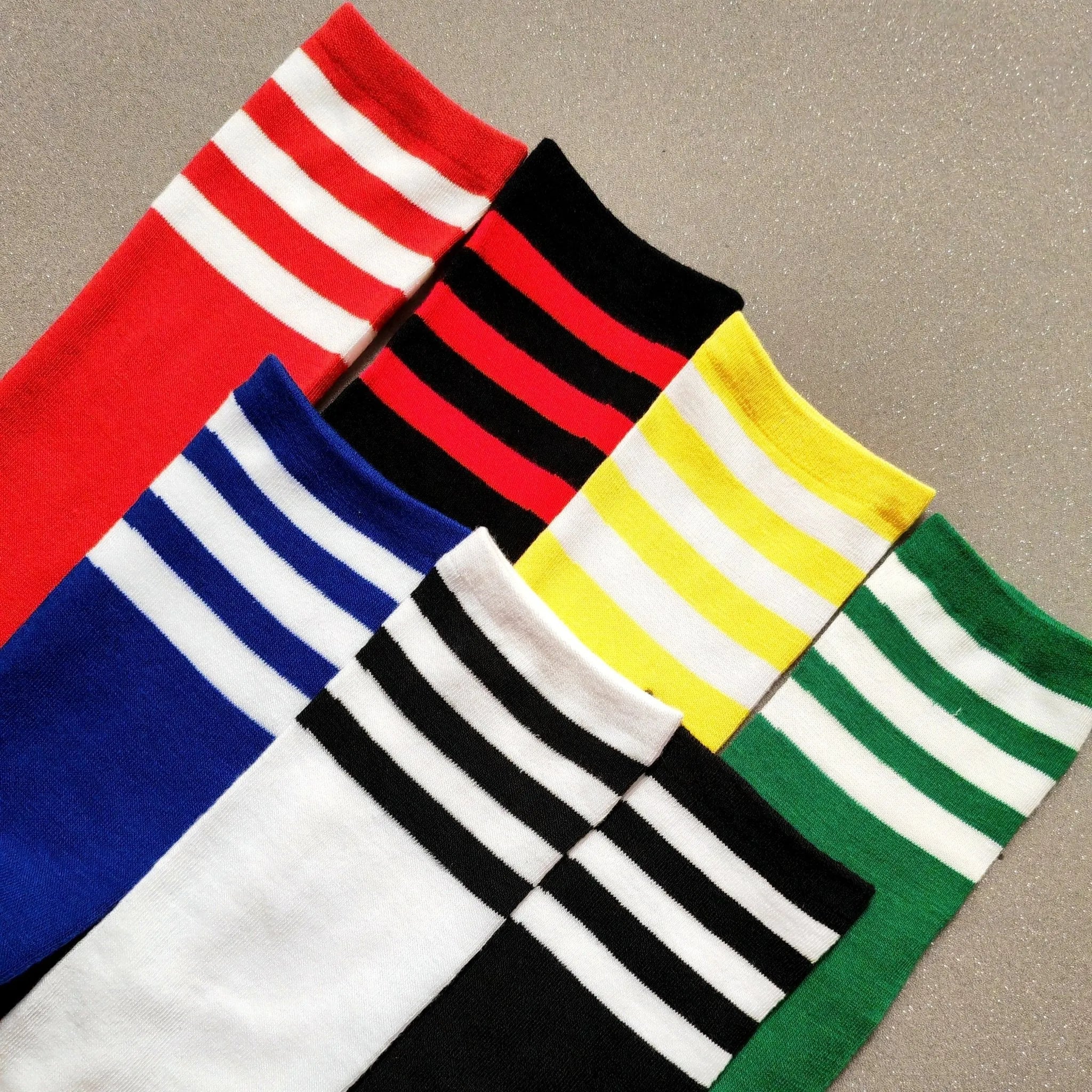 Long Socks. Green + White Stripes - Maskulo - MSC123-YX - Maskulo EU Global Online Store