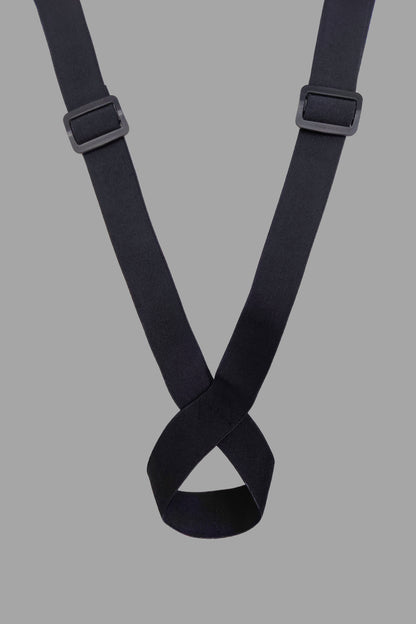 Outtox. Body Harness with Snaps. Black and Blue