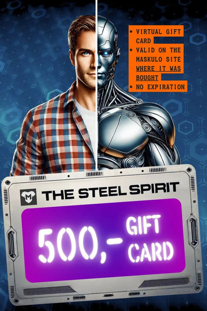Maskulo Gift Card "The Steel Spirit" - Maskulo - MGC101-Y5- Maskulo EU Global Online Store