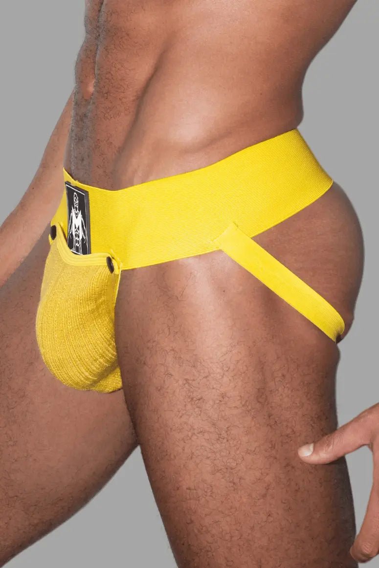 Brad Cyclone. Jockstrap with Removable Pouch. Yellow - Maskulo - MJS202 - Y1 - Maskulo Global (EU) Store