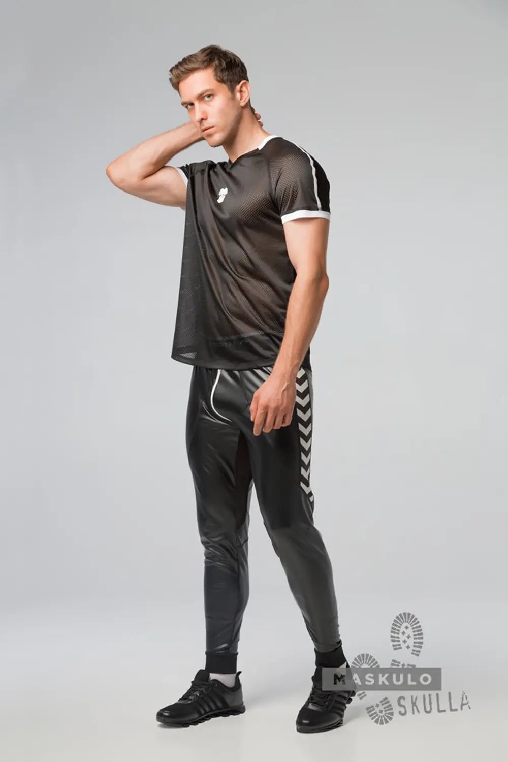 Skulla. Mesh T-Shirt. White - Maskulo - MTS114-Y1 - Maskulo EU Global Online Store