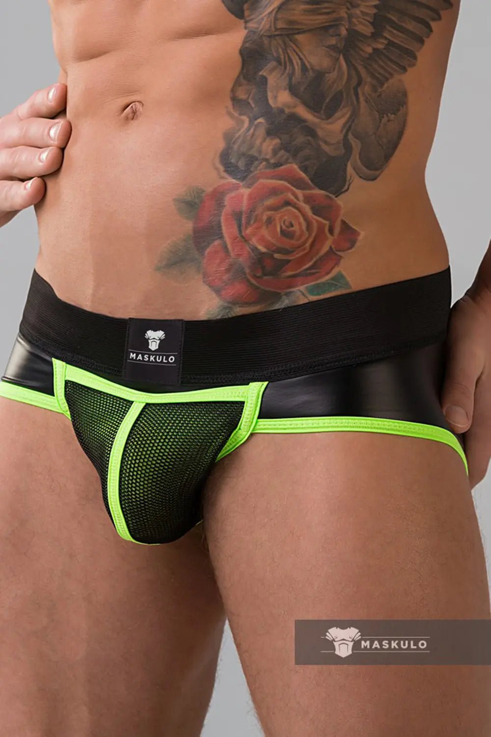 Youngero. Briefs. Mesh Codpiece. Regular Rear. Neon - Maskulo - MBR157-Y1 - Maskulo EU Global Online Store