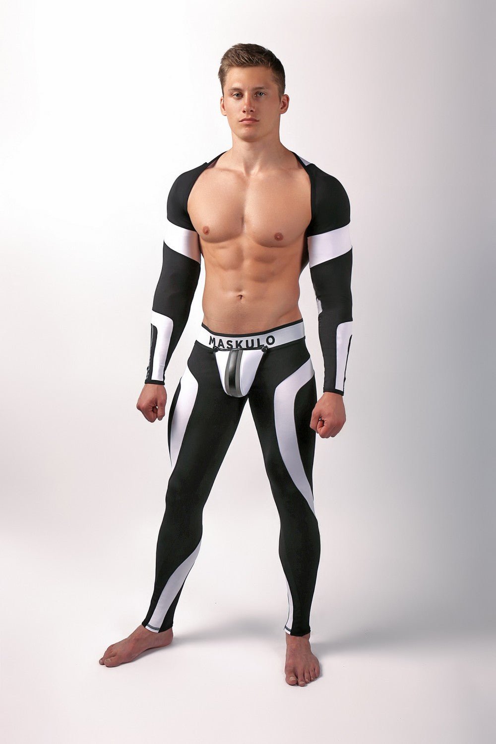 Youngero. Crop Top. Long Sleeves. White - Maskulo - MTP159-Y1 - Maskulo EU Global Online Store