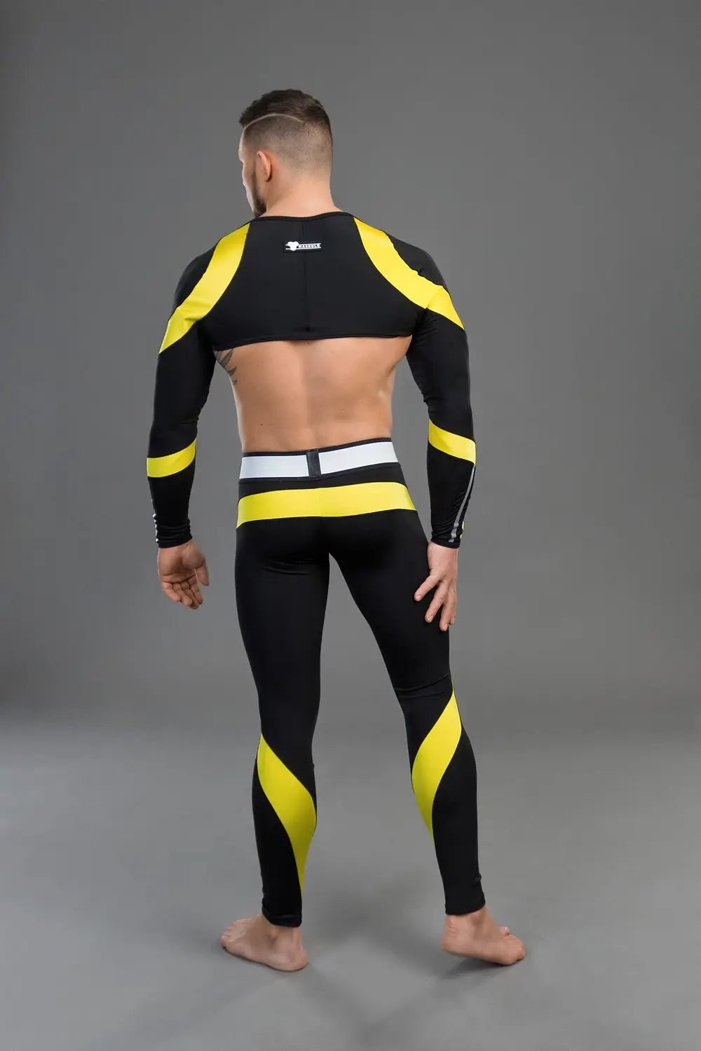 Youngero. Crop Top. Long Sleeves Yellow - Maskulo - MTP156-Y1 - Maskulo EU Global Online Store